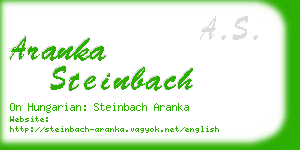 aranka steinbach business card